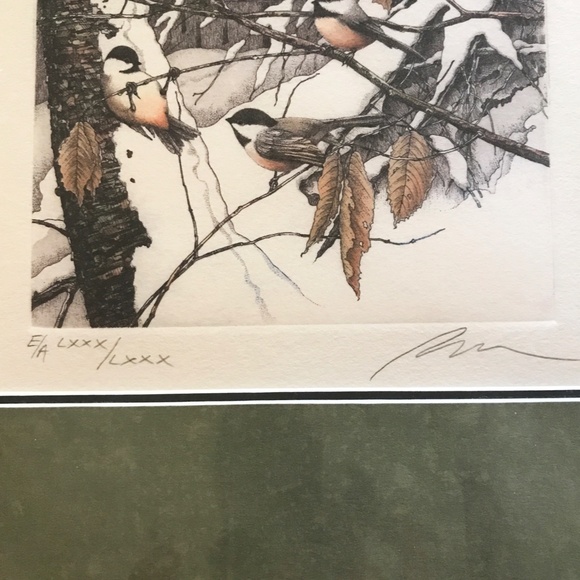 ART - DELICATE HAND COLOURED ETCHING BY JACQUES BROUSSEAU - Picture 3 of 4